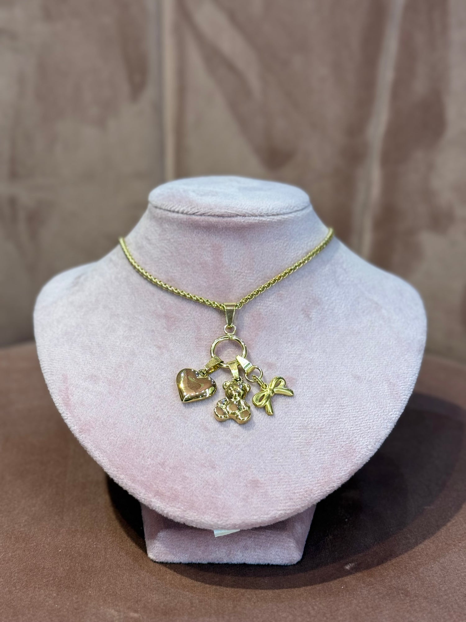 Collana Gold “3 Charms” CRIS