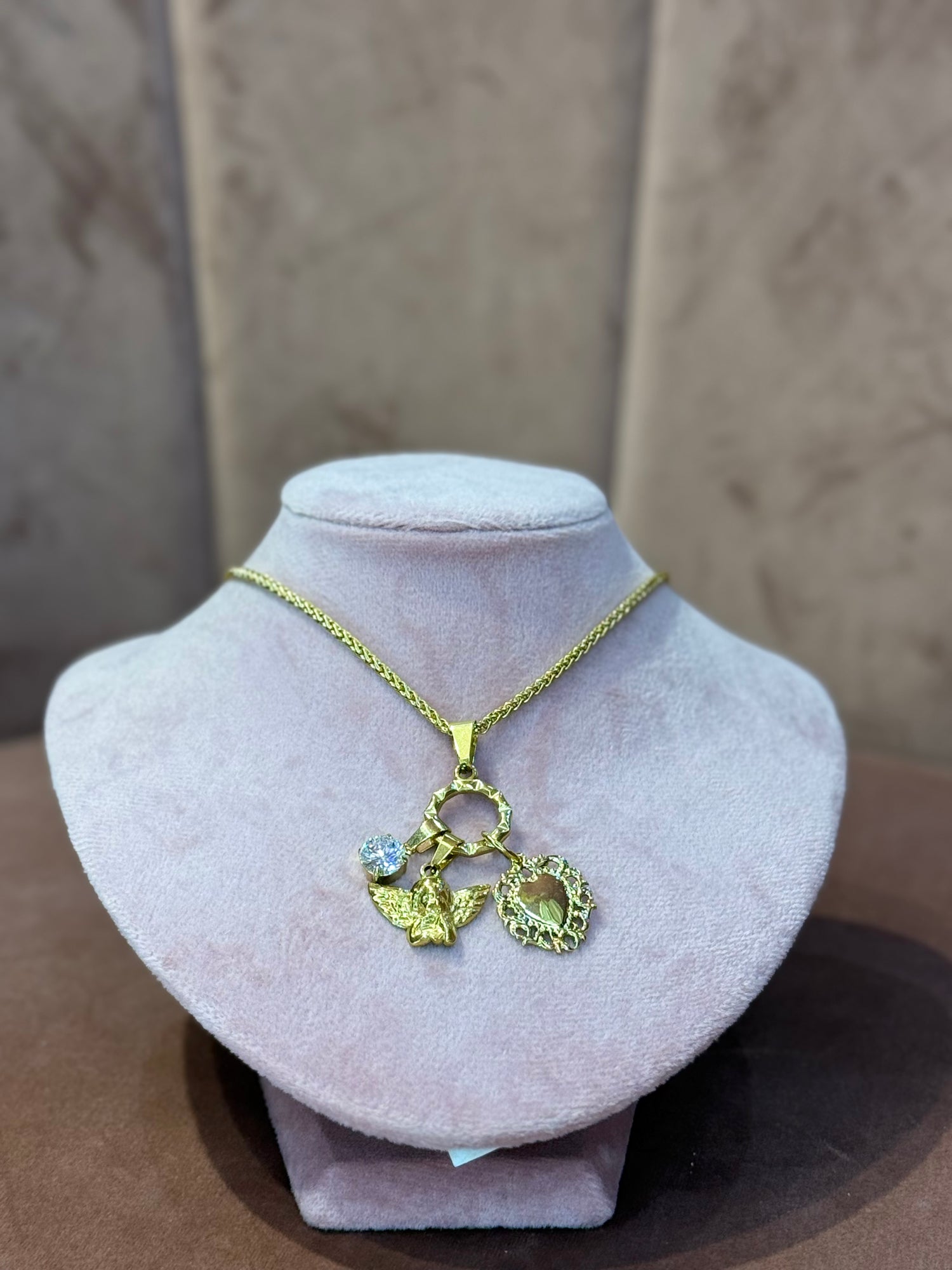 Collana Gold “3 Charms” CRIS