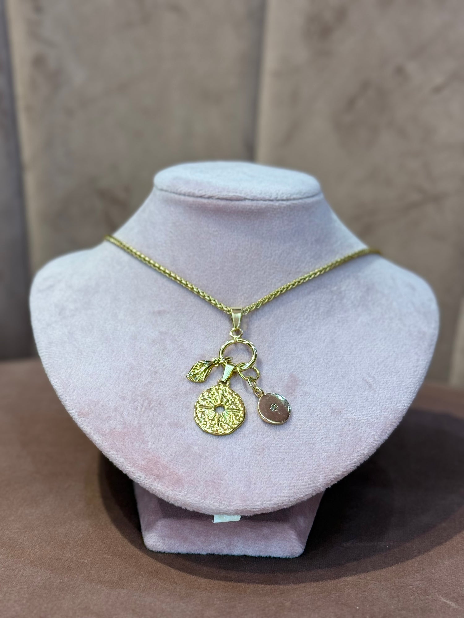 Collana Gold “3 Charms” CRIS