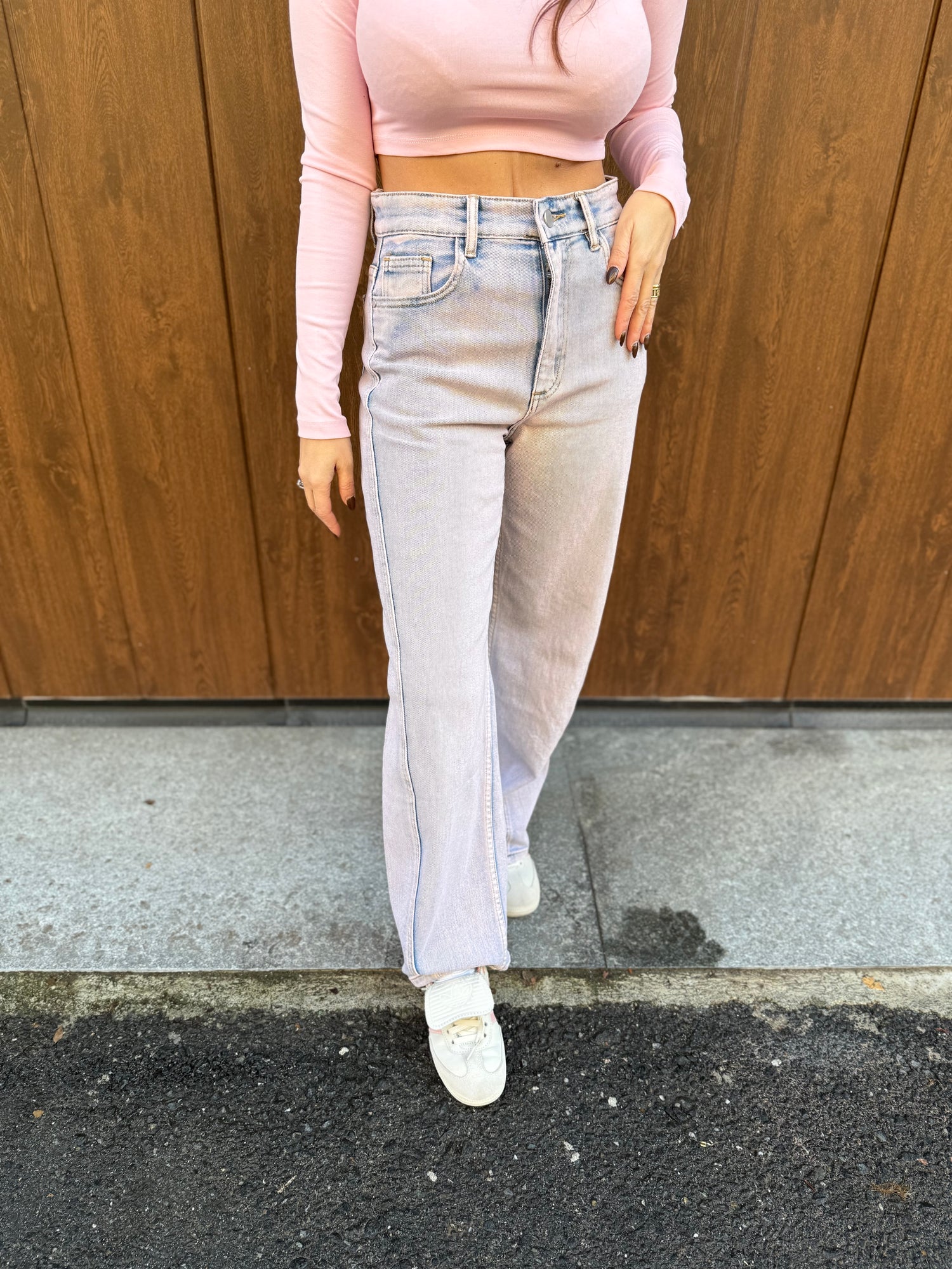 Jeans Wide leg “Pink” LUMINA