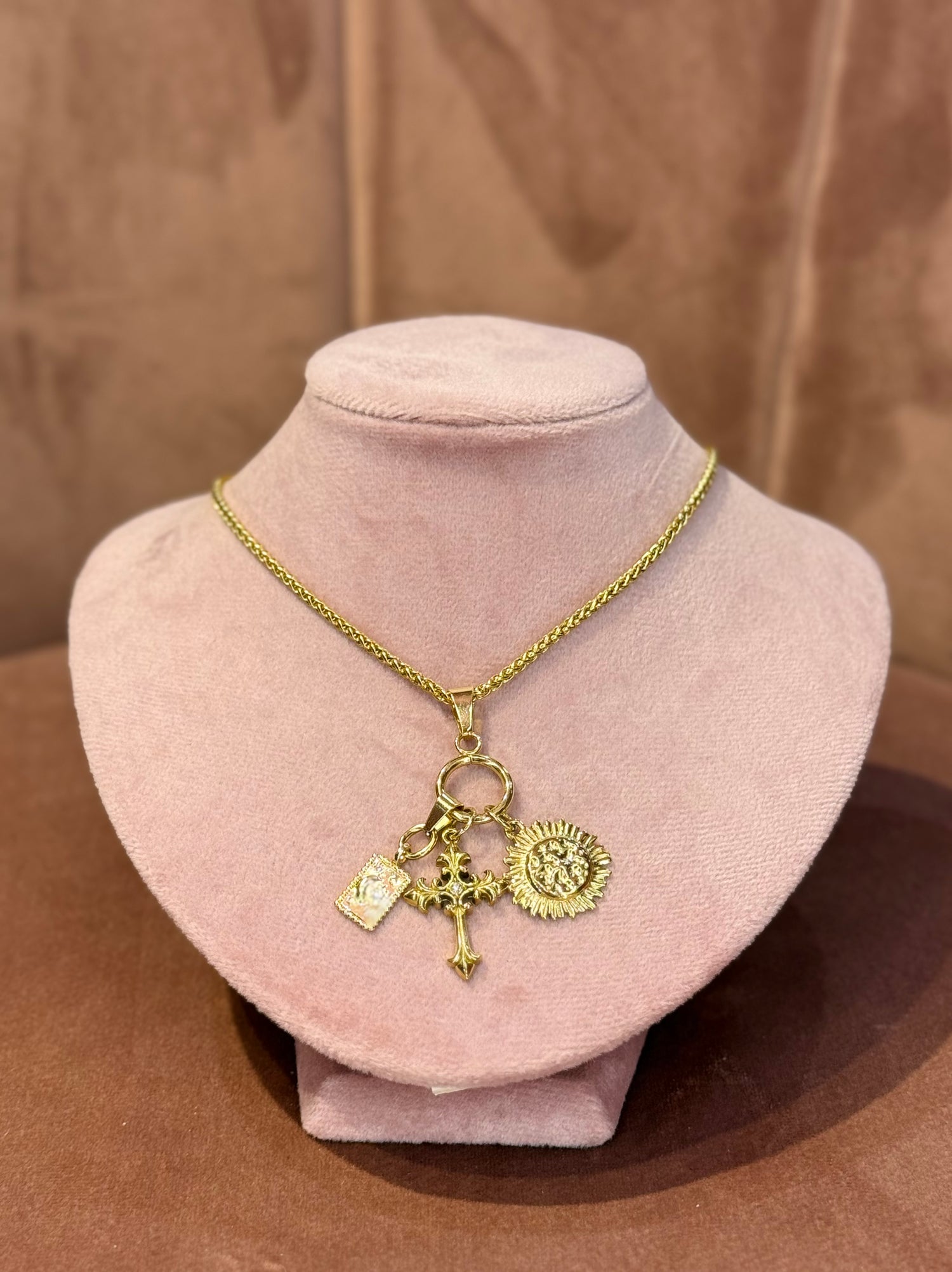 Collana Gold “3 Charms” CRIS