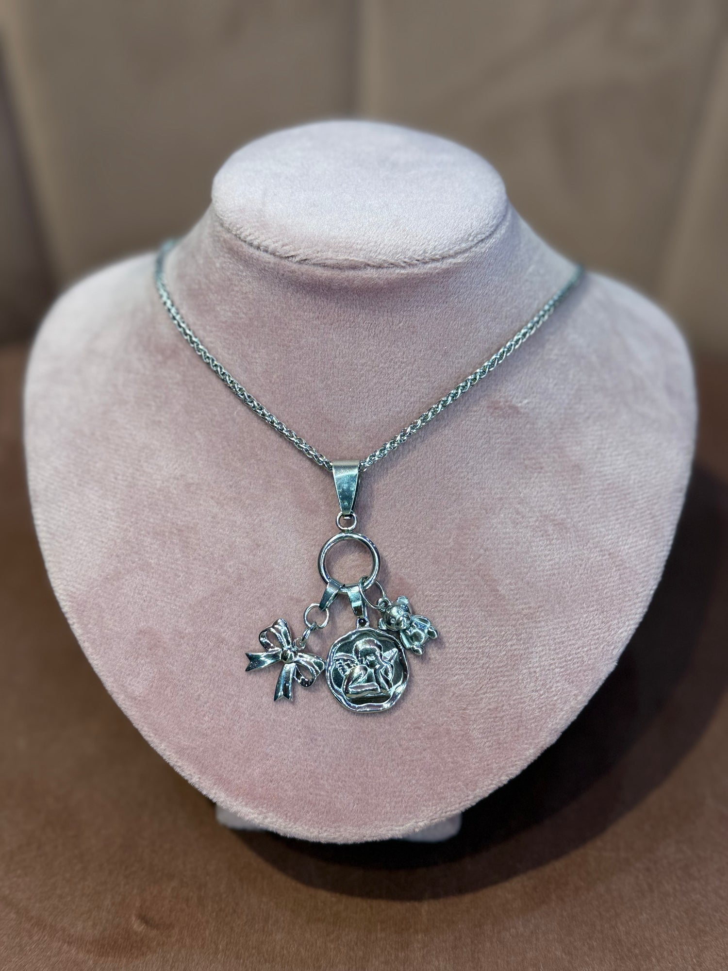 Collana Silver “3 Charms” CRIS